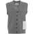 AMARANTO Knit vest in cashmere blend Grey