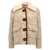 Ermanno Scervino Suede insert knit jacket Beige