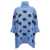 Dolce & Gabbana Jacquard logo poncho Light Blue