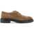 TOD'S Suede Leather Lace-Up Shoes CASTORO CHIARO