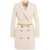 Elisabetta Franchi Blazer dress in stretch crêpe with belt White