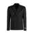 Versace Versace Double-Breasted Wool Blazer Black