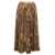 ETRO Maxi Multicolor Pleated Skirt With All-Over Paisley Print In Fabric Woman Beige