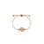 Tory Burch Pink Bracelet With Logo Detail And Rhinestone In Leather Woman PINK