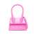 JACQUEMUS Jacquemus 'Le Chiquito Moyen' Calf Leather Bag With Logo PINK