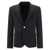 Balmain Balmain Single-Breasted Wool Blazer Black