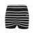 AMI Paris AMI Paris Organic Cotton Striped Shorts Black