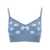 Dolce & Gabbana Dolce & Gabbana Jacquard Logo Cropped Top BLUE