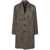 Lardini Lardini Single-Breasted Long Wool Coat BROWN