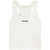 Palm Angels Palm Angels Classic Logo Ribbed Tank Top WHITE