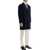 Brunello Cucinelli Wool Beaver Coat In Eight NAVY/ANTRACITE+RUBINO