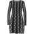 AKEP Knit dress with pattern Black