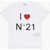 N°21 Kids Cotton Crew-Neck T-Shirt With Logo White