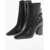 Valentino Garavani Stud Detailed Leather Booties With Inner Zip 9Cm Black