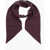 Céline Patterned Silk Foulard Burgundy