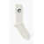 Dior Ribbed Cotton Long Socks White