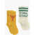 MINI RODINI Set Of 2 Pairs Of Socks In Cotton Blend With Contrasting Det Multicolor