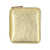 Comme des Garçons Metallic zip around wallet Gold