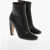 Bottega Veneta Leather Pompei Booties With Inner Zip 11Cm Black