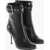 Alexander McQueen Leather Zip-Up Booties With Buckled Strap 9Cm Black