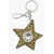 Maison Margiela Mm11 Glitter Star-Shaped Keyrings Gold