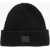 AllSaints Solid Color Ribbed Beanie Black