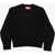 Diesel Solid Color Wool Blend Kareesa Crew-Neck Sweater Black