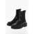 Valentino Garavani Leather Chelsea Booties With Studded Detail Black