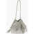 KARA Holographic Effect Bucket Bag With Rhinestones Embellished H Silver