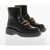 Bottega Veneta Rubber Sole Monsieur Leather Booties Black