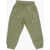 OFF-WHITE KIDS Cotton Joggers With Drawstring Waist Green