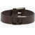 Valentino Garavani Garavani Solid Color Leather Bracelet With Embossed Logo Brown