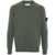 Stone Island Stone Island Green Wool Crewneck Sweater With Logo Patch GREEN