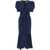 Alessandra Rich Alessandra Rich Polka Dot Midi Dress BLUE