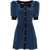 Alessandra Rich Alessandra Rich Short Polka Dot Dress BLUE