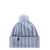 Woolrich Woolrich Knitted Wool Beanie With Pom-Pom BLUE