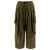 KAPITAL Kapital "Combed Gabergine Aozai" Cargo Trousers GREEN