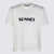 SUNNEI Sunnei White Cotton T-Shirt OFF WHITE/DARK NAVY