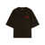 Palm Angels Palm Angels Mini College Logo-Print Cotton T-Shirt BLACK DARK RED