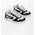 Diesel Two-Tone Leather And Suede S-Ukiyo Low-Top Sneakers Black & White