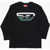 Diesel Red Tag Long Sleeved Tcorti Crew-Neck T-Shirt Black