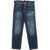 DSQUARED2 Vintage Effect Stanislav Jeans With Visible Stiching Blue