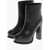 Alexander McQueen Leather Pull-On Booties With Platform Sole 12Cm Black