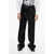 Dolce & Gabbana Sequined Straight Fit Pants With Silk Detail Black