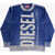 Diesel Acid Wash Effect Klarence Crew-Neck Sweater Blue