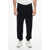 Saint Laurent Satin Joggers Pants With Contrasting Trims Blue