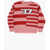 Diesel Red Tag Two-Tone Striped Kemply Crew-Neck Sweater Pink