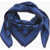 Alexander McQueen All-Over Skull Printed Silk Foulard Blue