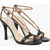 Stella McCartney Stiletto Heeled Eco-Leather Sandals With Chains 10Cm Black