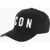 DSQUARED2 Icon Solid Color Cap With Embossed Logo Black